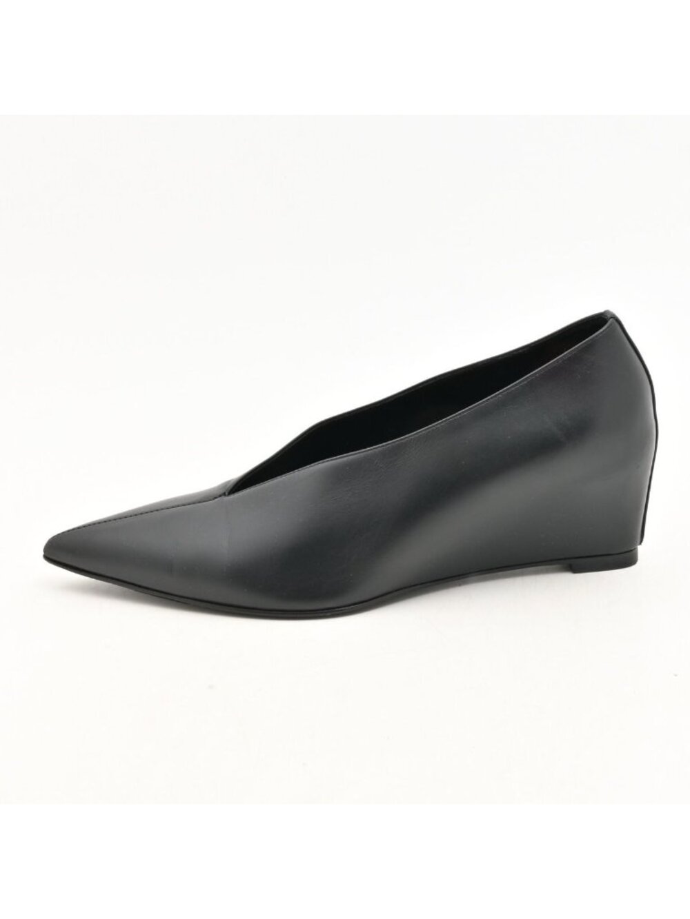Hermes Pumps Luna 55 Black Wedge Sole Heels
